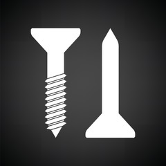 Icon of screw and nail