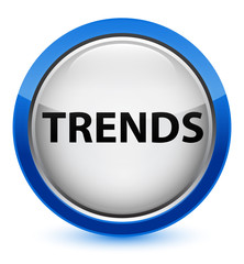 Trends crystal blue round button