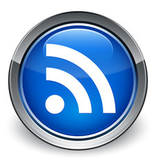 RSS icon optimum blue round button