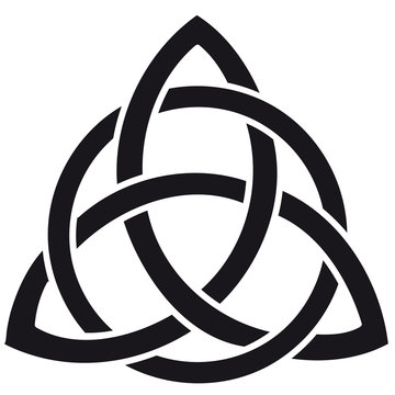 Celtic knot silhouette walltattoo