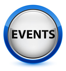 Events crystal blue round button
