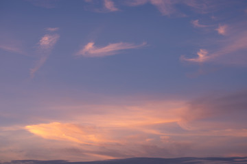 Sunset sky for background