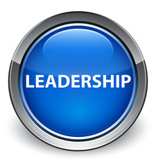 Leadership optimum blue round button