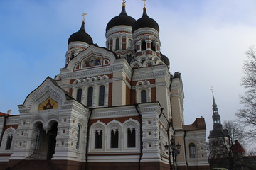 Alexander Nevsky Cathedral orthodox church in tallinn, estonia
