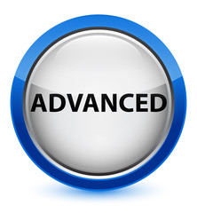 Advanced crystal blue round button
