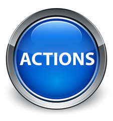 Actions optimum blue round button