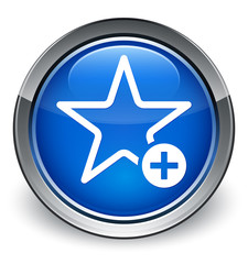 Add to favorite icon optimum blue round button