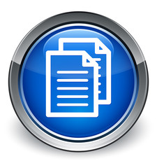 Documents icon optimum blue round button