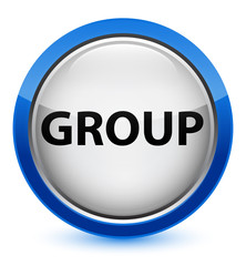 Group crystal blue round button