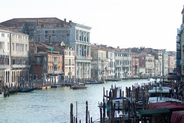 View of canal grande seen from the rialto Bridge in venice italy 