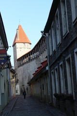 Streets of  the capital Tallinn, estonia