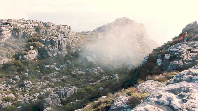 View from the mountains of Cape Town amazing footage