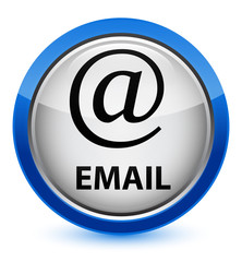 Obraz premium Email (address icon) crystal blue round button