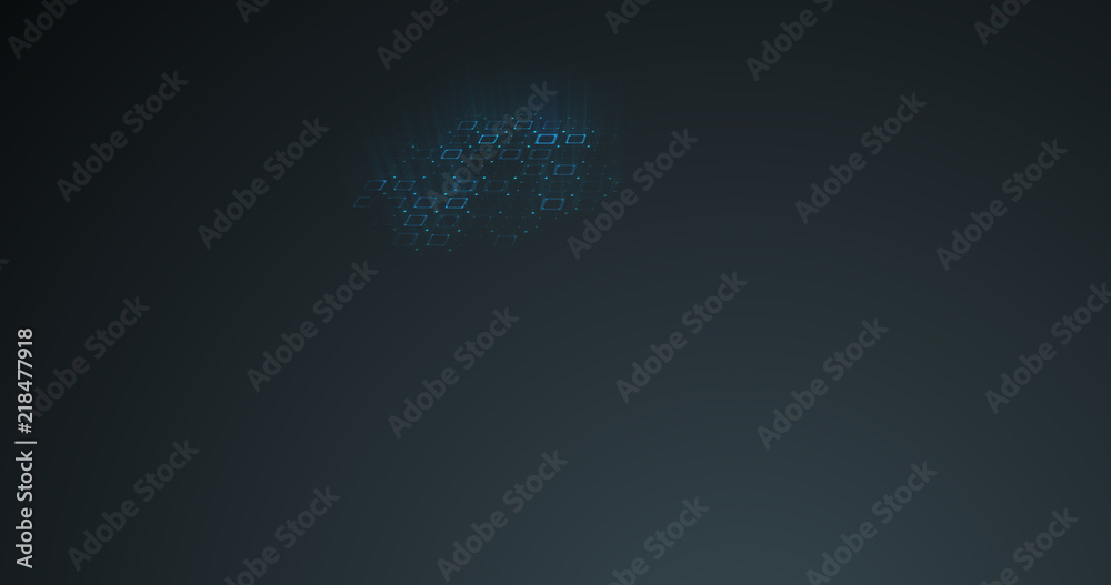 Wall mural abstract shape background. 3d rendering