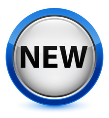 New crystal blue round button