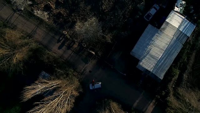 60 fps drone footage of Requegua's river in close to San Vicente Tagua tagua one of the majors agro areas of Chile