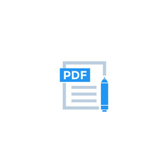 Fototapeta premium PDF document edit icon