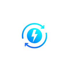 recharge vector icon