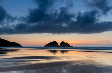 Dusk, Holywell Bay, Cornwall