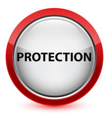 Protection crystal red round button