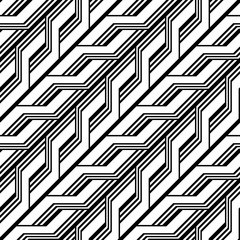 Design seamless monochrome zigzag pattern