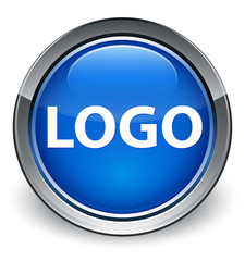 Logo optimum blue round button