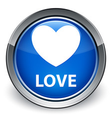 Love optimum blue round button