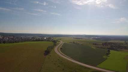 wiese in hegau in der Nähe von Tuttlingen im Sommer