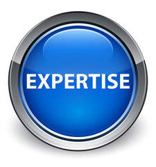 Expertise optimum blue round button