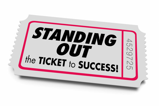 Standing Out Be Unique Ticket to Success 3d Animation