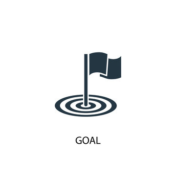 goal icon. Simple element illustration