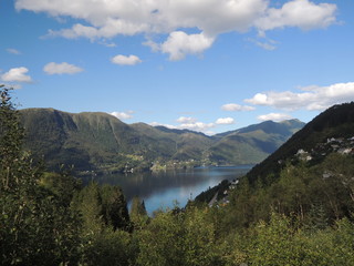 Fototapeta na wymiar My pleasant journey. NORGE 2015 . Norway 9-Sept - 2015