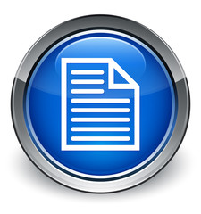 Document page icon optimum blue round button