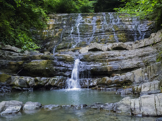 Obraz premium Waterfalls Zmejkovska in July
