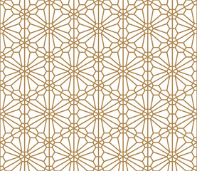 Seamless pattern based on Japanese ornament Kumiko