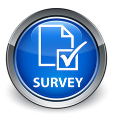 Survey optimum blue round button