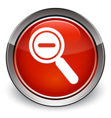 Zoom out icon optimum red round button
