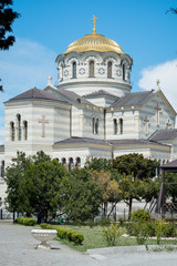 Fototapeta na wymiar St. Vladimir's Cathedral in Chersonese. Crimea. Sevastopol