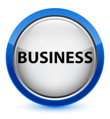 Business crystal blue round button