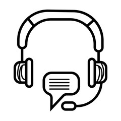 Headphones icon vector