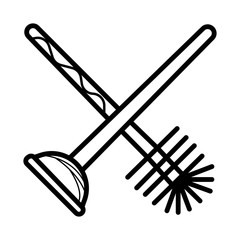 Plunger Vector icon