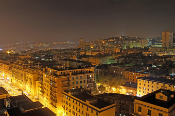 Fototapeta na wymiar Genova Sampierdarena by night