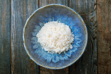 boiled rice in a bowl