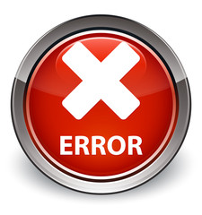 Error (cancel icon) optimum red round button