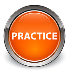 Practice optimum orange round button