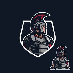 knight/sparta esport gaming mascot logo template