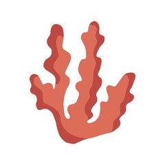 seaweed in isolation. colored marine plant