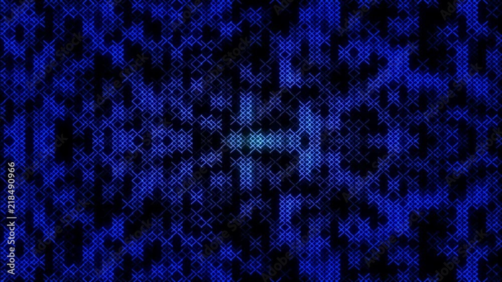 Poster blue flickering moving particle graphic animation background