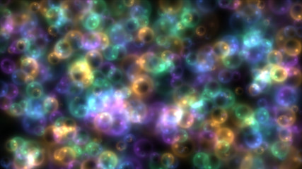 Obraz na płótnie Canvas bubbles in color abstract
