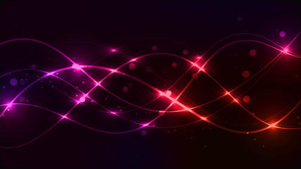 Abstract background with lines and bokeh